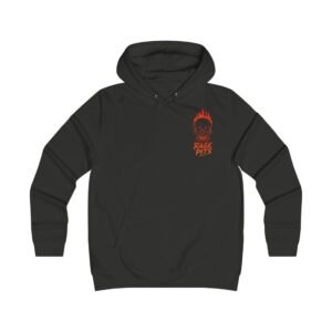 Rage Pits Flaming Skull Hoodie — Graphic Streetwear Pullover