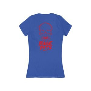 Rage Pits Skull V‑Neck Tee — Women's Graphic Band Shirt
