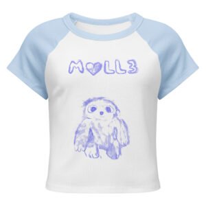 Women’s micro rib raglan baby tee