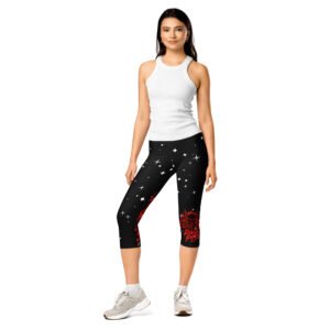 RagePits Rose Devil Capri Leggings