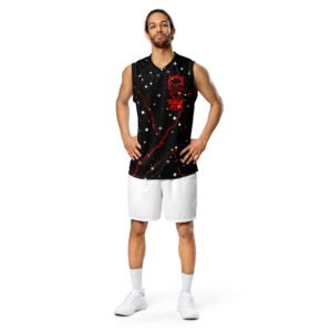 Ragepits Devil Stars Light Recycled unisex basketball jersey